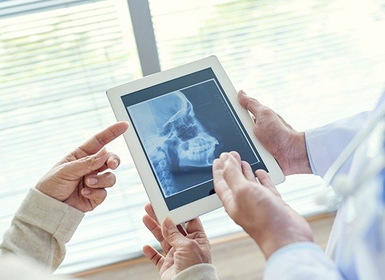 Digital x-rays on tablet computer