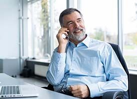 businessman talking on the phone