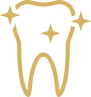 Tooth with sparkles icon highlighted