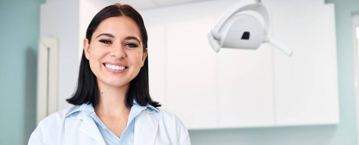 Dentist smiles